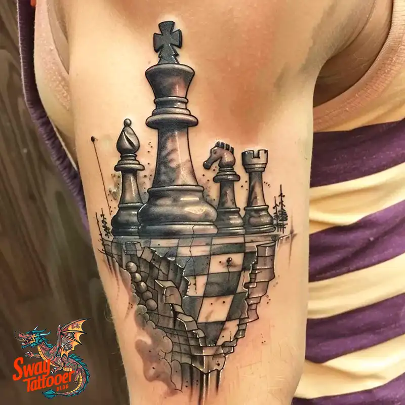 100 Chess Tattoo Designs – Strategy, Symbolism & Skin Art 81 Chess Tattoo