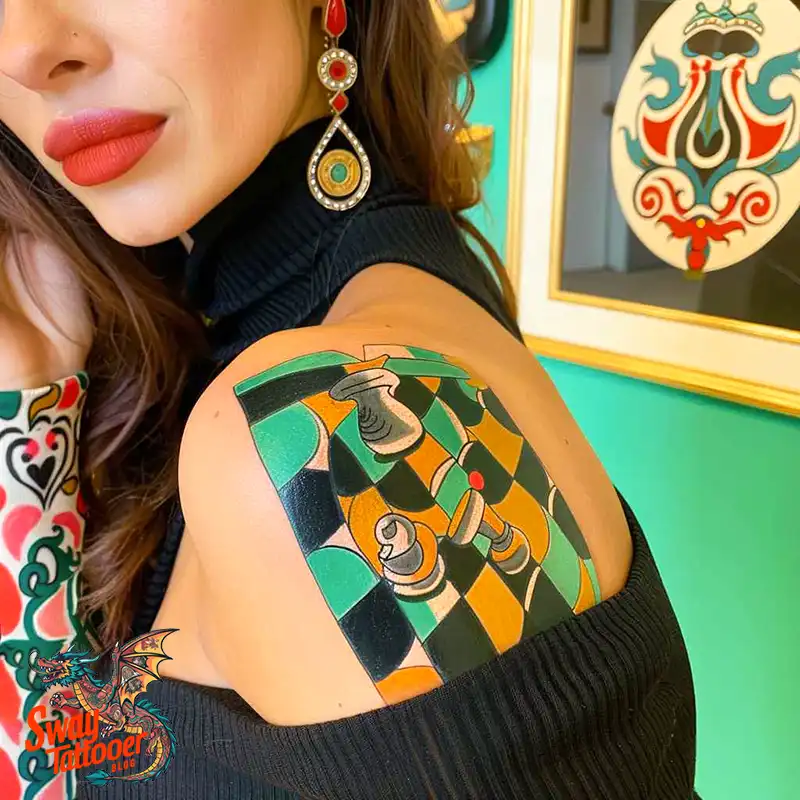 100 Chess Tattoo Designs – Strategy, Symbolism & Skin Art 77 Chess Tattoo