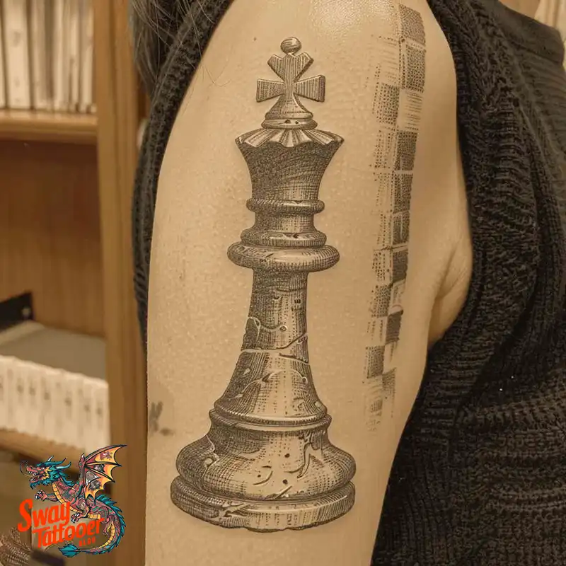 100 Chess Tattoo Designs – Strategy, Symbolism & Skin Art 59 Chess Tattoo
