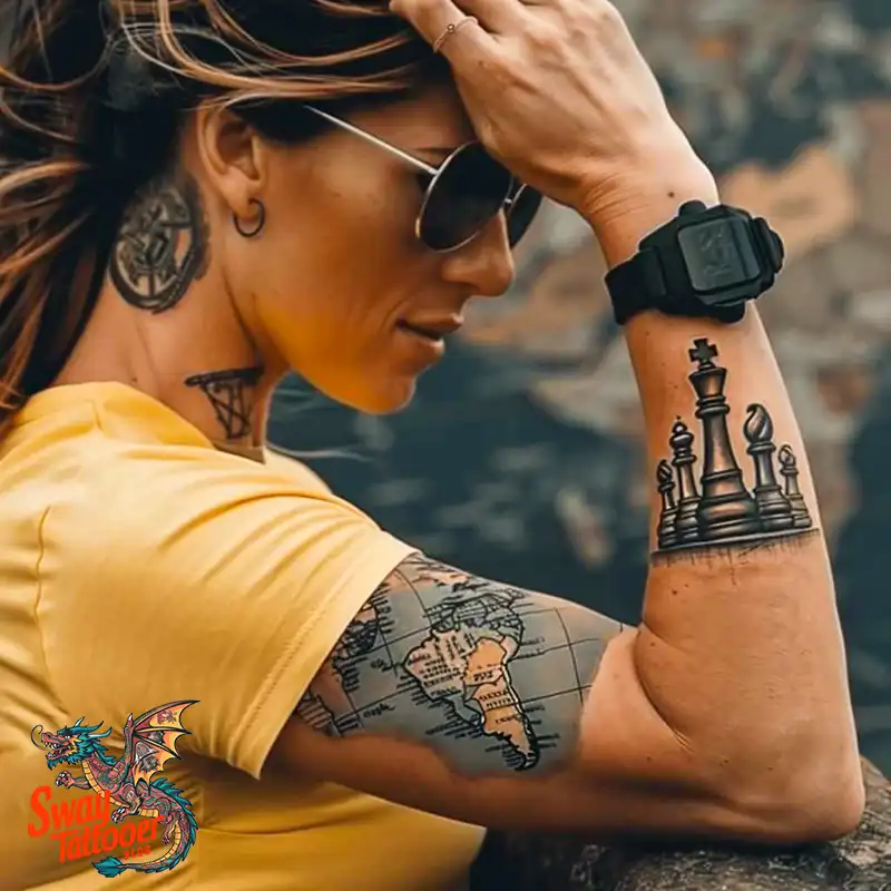 100 Chess Tattoo Designs – Strategy, Symbolism & Skin Art 56 Chess Tattoo