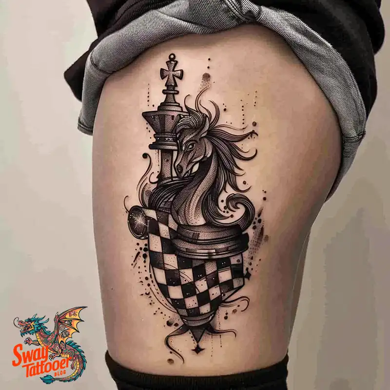 100 Chess Tattoo Designs – Strategy, Symbolism & Skin Art 40 Chess Tattoo