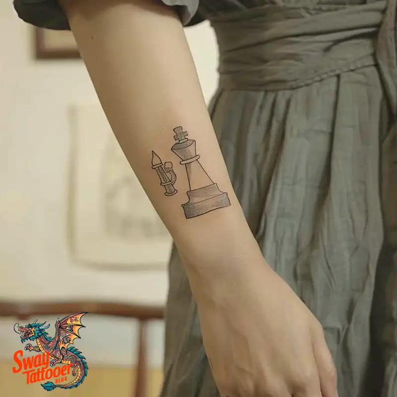 100 Chess Tattoo Designs – Strategy, Symbolism & Skin Art 38 Chess Tattoo
