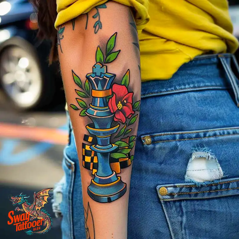 100 Chess Tattoo Designs – Strategy, Symbolism & Skin Art 30 Chess Tattoo