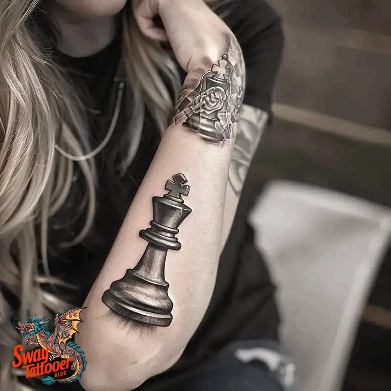 100 Chess Tattoo Designs – Strategy, Symbolism & Skin Art 24 Chess Tattoo