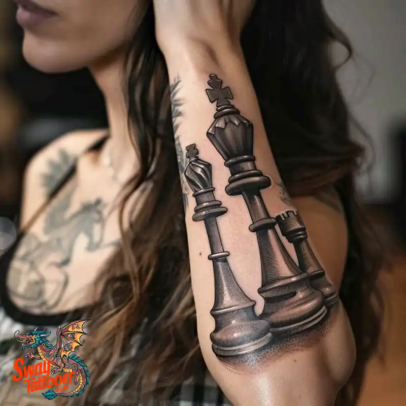 100 Chess Tattoo Designs – Strategy, Symbolism & Skin Art 21 Chess Tattoo
