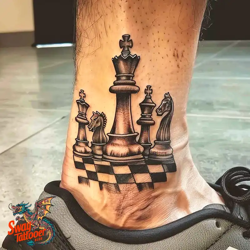 100 Chess Tattoo Designs – Strategy, Symbolism & Skin Art 90 Chess Tattoo