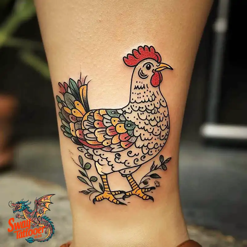 100 Chicken Tattoo Designs: Cluck-Worthy Ink Trends 90 Chicken Tattoo
