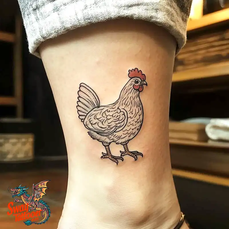 100 Chicken Tattoo Designs: Cluck-Worthy Ink Trends 88 Chicken Tattoo
