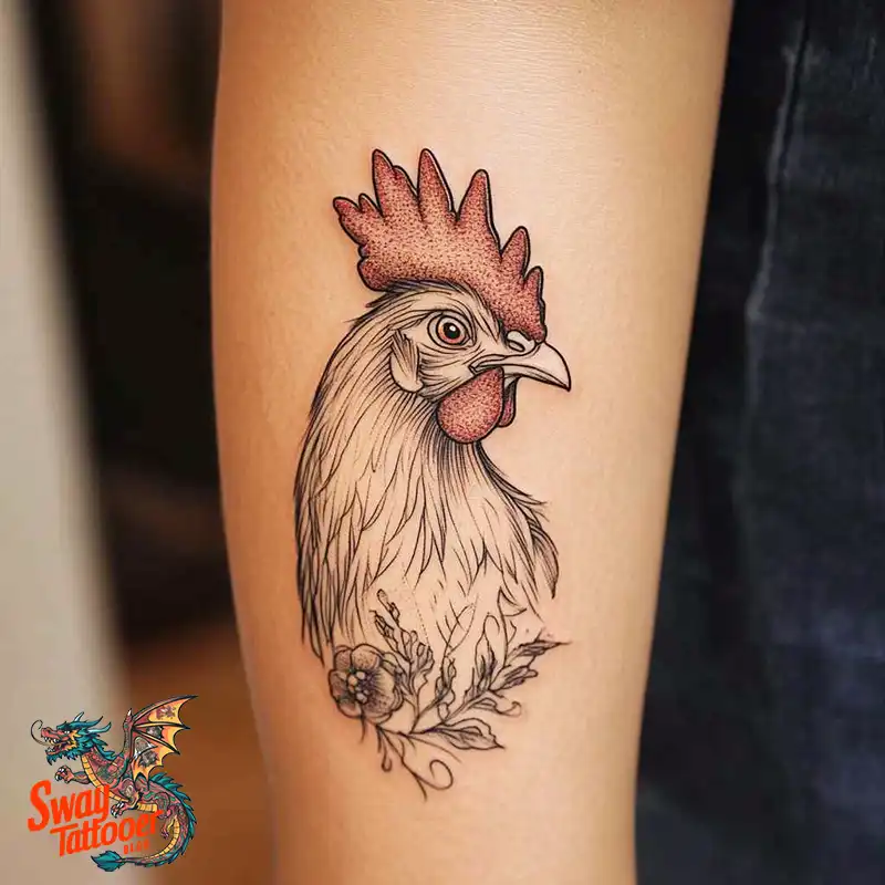 100 Chicken Tattoo Designs: Cluck-Worthy Ink Trends 71 Chicken Tattoo