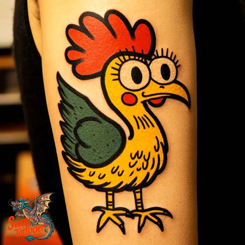 100 Chicken Tattoo Designs: Cluck-Worthy Ink Trends 68 Chicken Tattoo