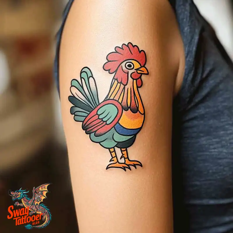 100 Chicken Tattoo Designs: Cluck-Worthy Ink Trends 67 Chicken Tattoo