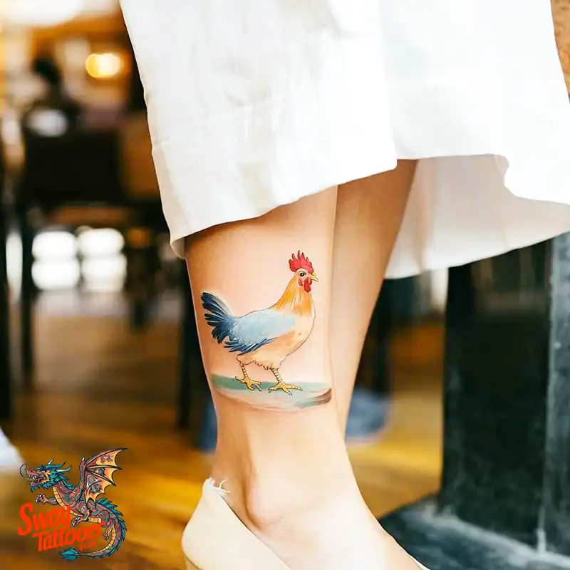 100 Chicken Tattoo Designs: Cluck-Worthy Ink Trends 63 Chicken Tattoo