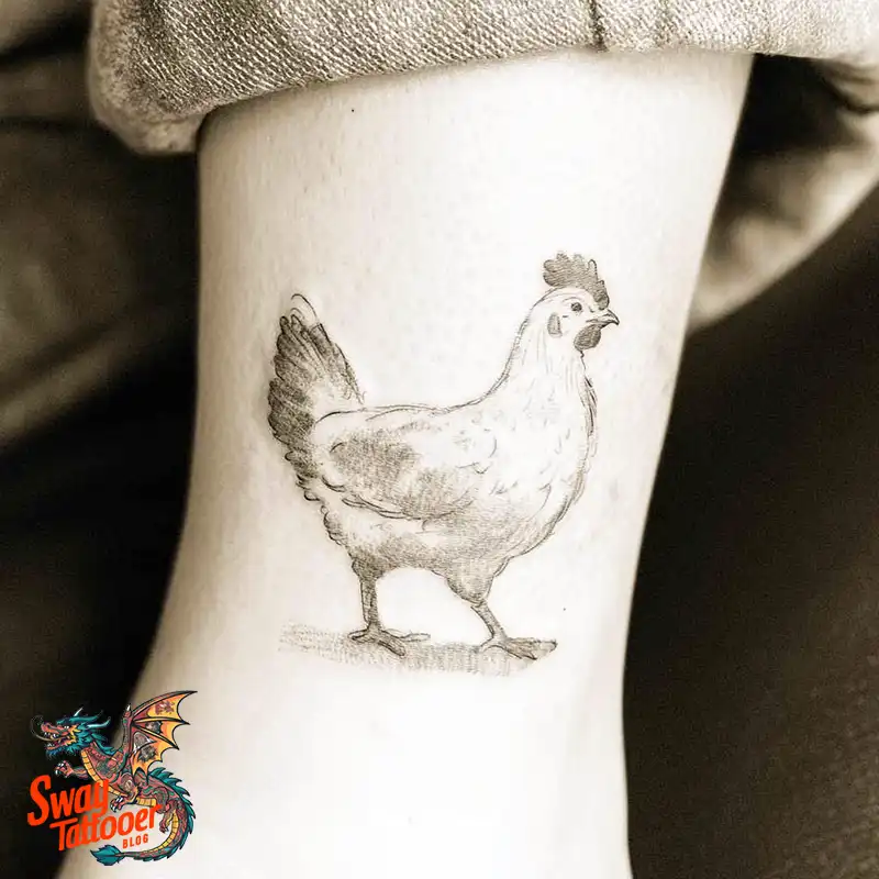 100 Chicken Tattoo Designs: Cluck-Worthy Ink Trends 62 Chicken Tattoo