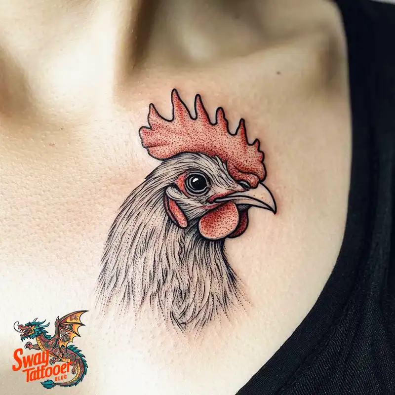 100 Chicken Tattoo Designs: Cluck-Worthy Ink Trends 87 Chicken Tattoo