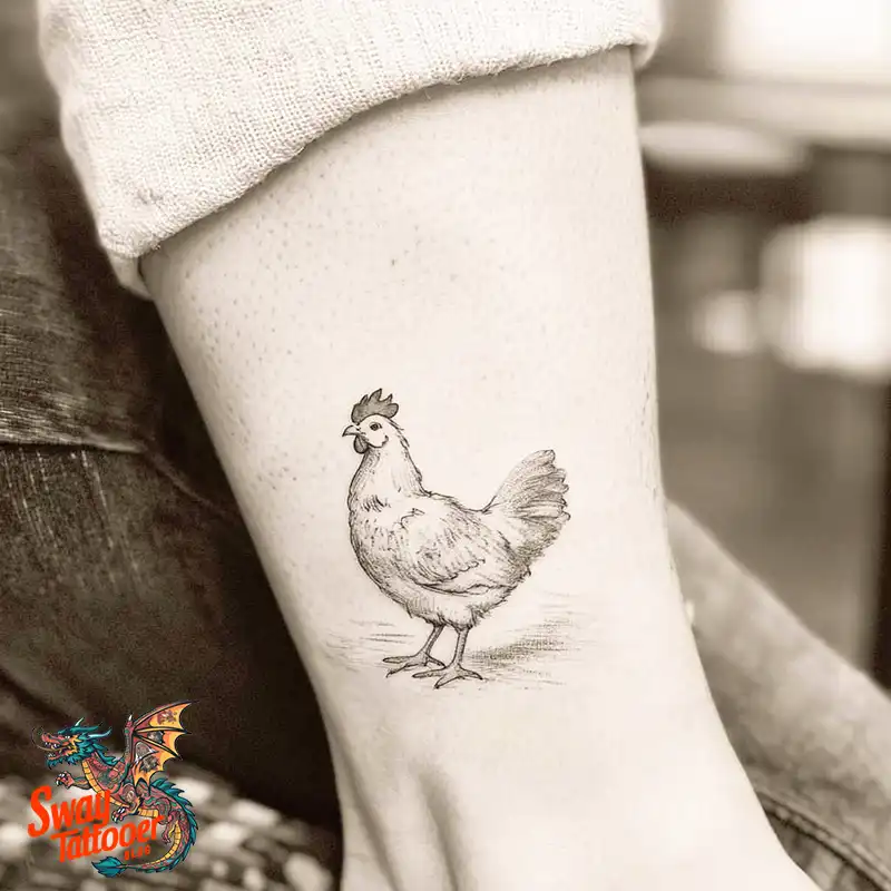 100 Chicken Tattoo Designs: Cluck-Worthy Ink Trends 61 Chicken Tattoo