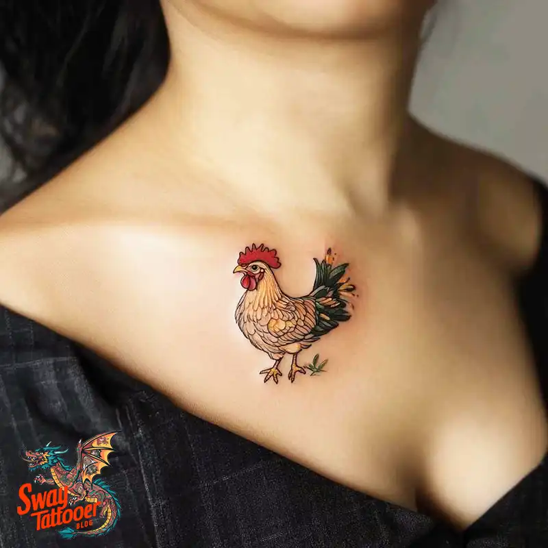 100 Chicken Tattoo Designs: Cluck-Worthy Ink Trends 58 Chicken Tattoo