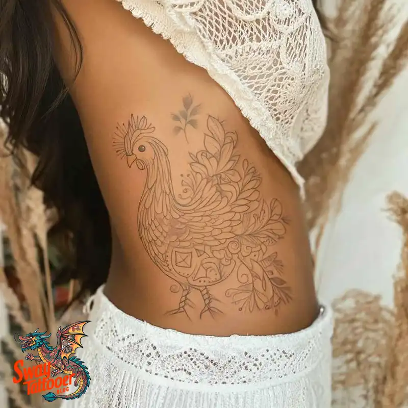 100 Chicken Tattoo Designs: Cluck-Worthy Ink Trends 53 Chicken Tattoo