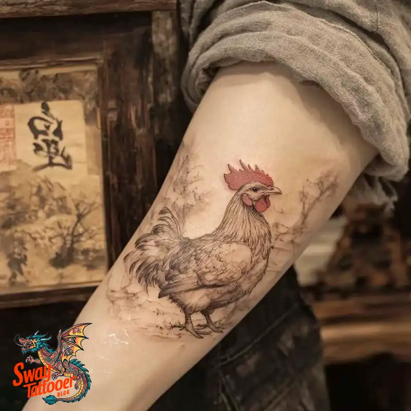 100 Chicken Tattoo Designs: Cluck-Worthy Ink Trends 43 Chicken Tattoo