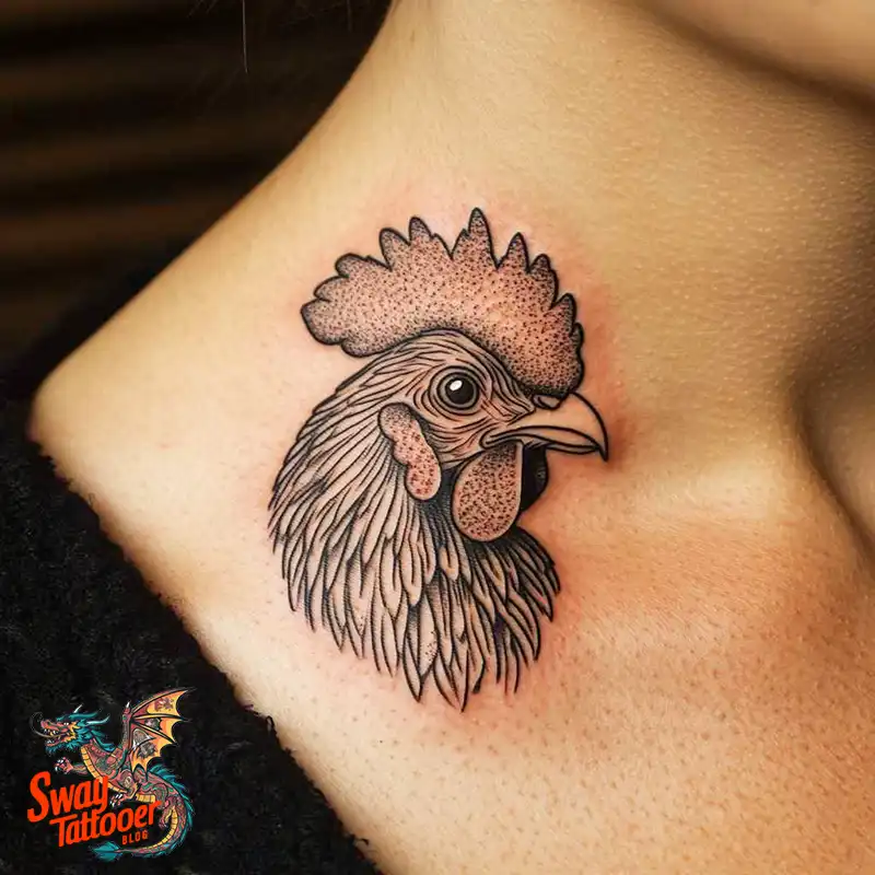100 Chicken Tattoo Designs: Cluck-Worthy Ink Trends 85 Chicken Tattoo
