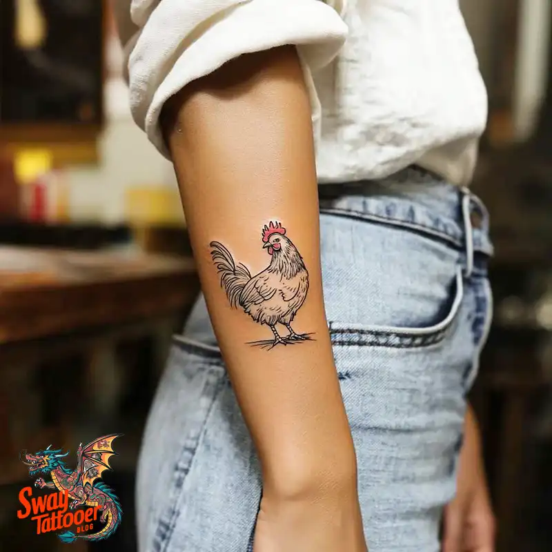 100 Chicken Tattoo Designs: Cluck-Worthy Ink Trends 41 Chicken Tattoo
