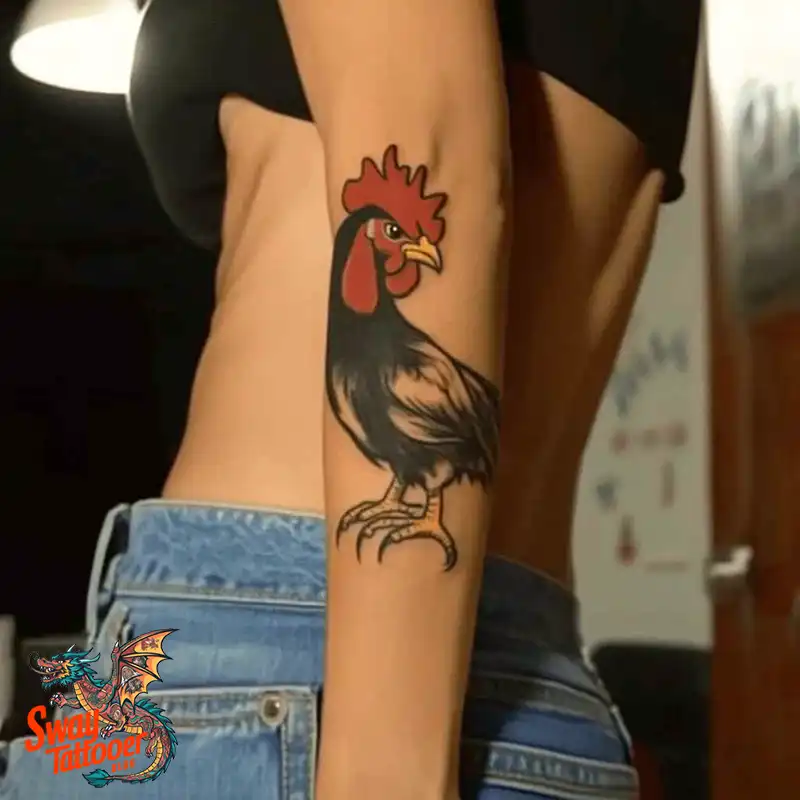 100 Chicken Tattoo Designs: Cluck-Worthy Ink Trends 38 Chicken Tattoo
