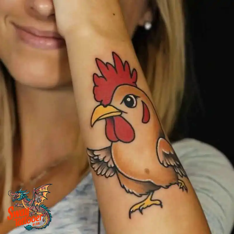100 Chicken Tattoo Designs: Cluck-Worthy Ink Trends 37 Chicken Tattoo