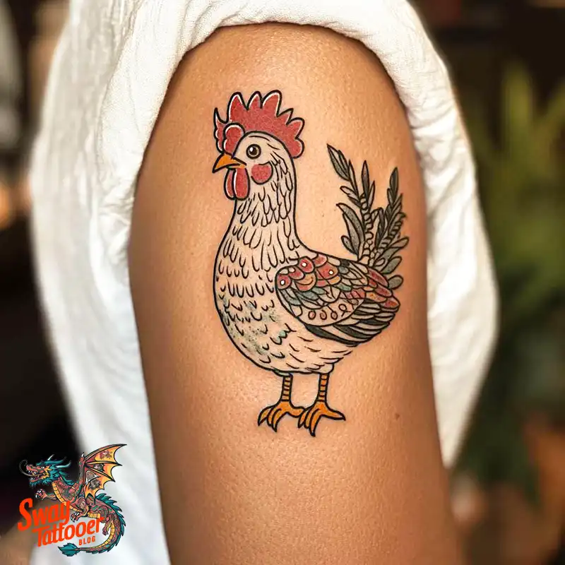 100 Chicken Tattoo Designs: Cluck-Worthy Ink Trends 35 Chicken Tattoo