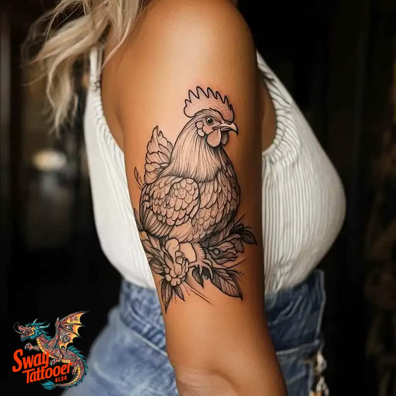100 Chicken Tattoo Designs: Cluck-Worthy Ink Trends 34 Chicken Tattoo