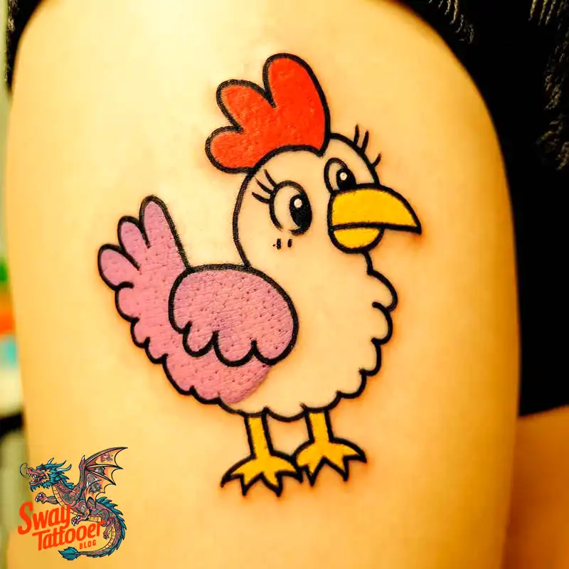 100 Chicken Tattoo Designs: Cluck-Worthy Ink Trends 33 Chicken Tattoo