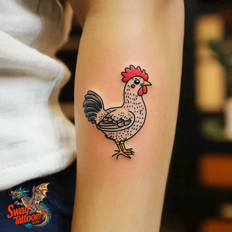 100 Chicken Tattoo Designs: Cluck-Worthy Ink Trends 29 Chicken Tattoo