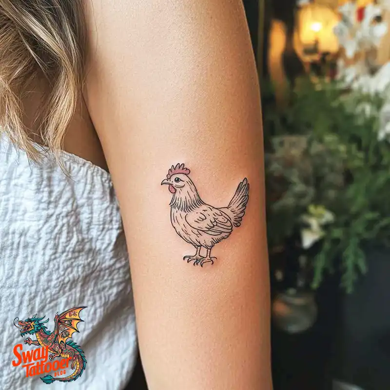 100 Chicken Tattoo Designs: Cluck-Worthy Ink Trends 24 Chicken Tattoo