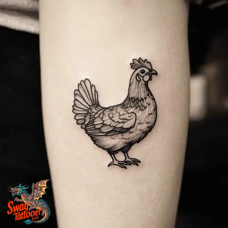 100 Chicken Tattoo Designs: Cluck-Worthy Ink Trends 9 Chicken Tattoo