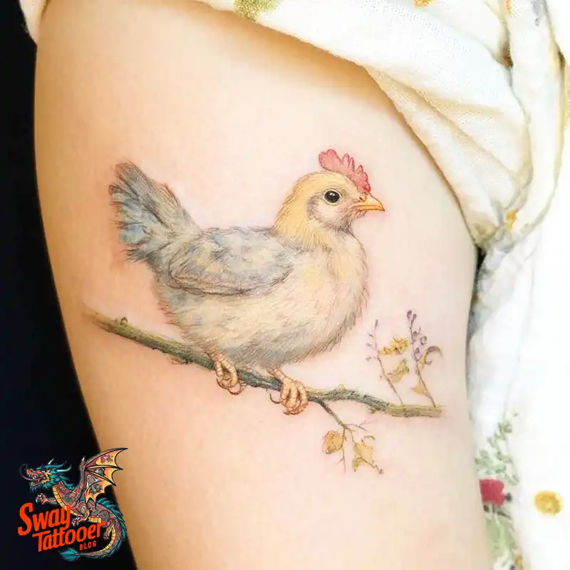 100 Chicken Tattoo Designs: Cluck-Worthy Ink Trends 3 Chicken Tattoo