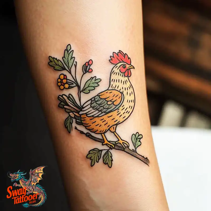 100 Chicken Tattoo Designs: Cluck-Worthy Ink Trends 81 Chicken Tattoo