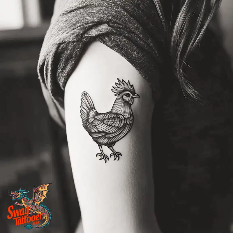 100 Chicken Tattoo Designs: Cluck-Worthy Ink Trends 1 Chicken Tattoo