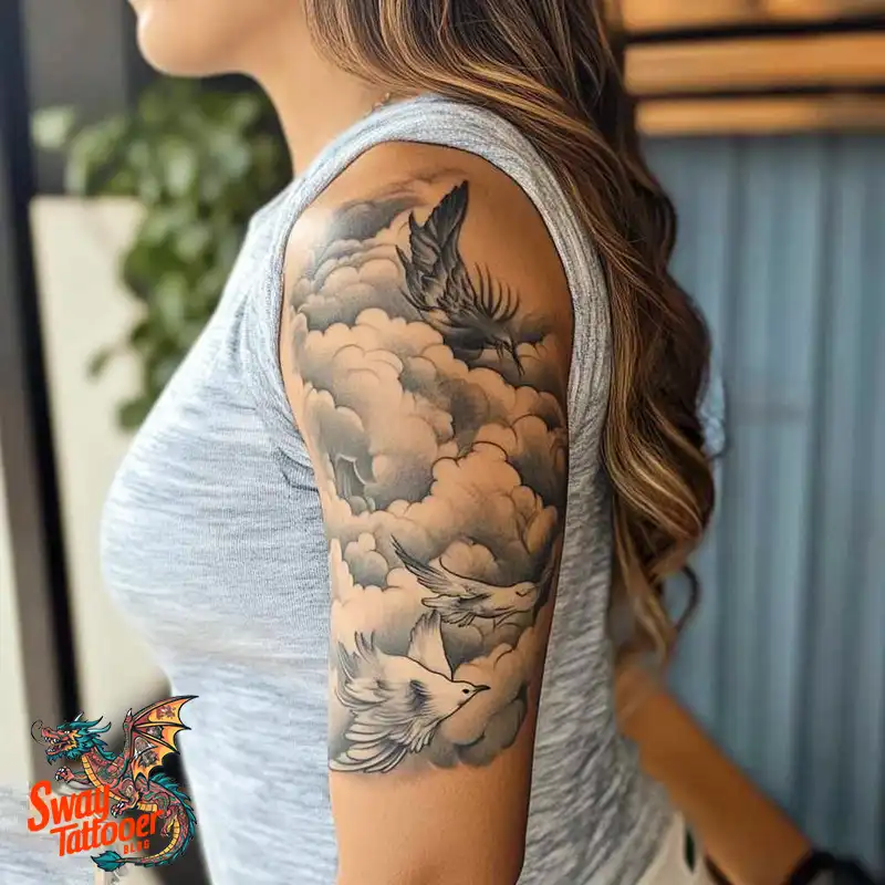 150 Cloud Tattoo Designs: Sky-Inspired Ink Ideas for You 26 cloud138