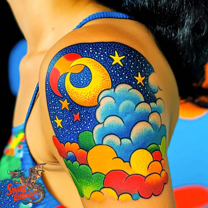 150 Cloud Tattoo Designs: Sky-Inspired Ink Ideas for You 29 cloud141