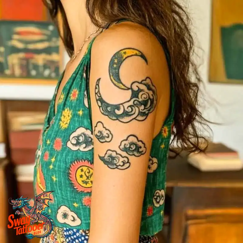 150 Cloud Tattoo Designs: Sky-Inspired Ink Ideas for You 24 cloud143