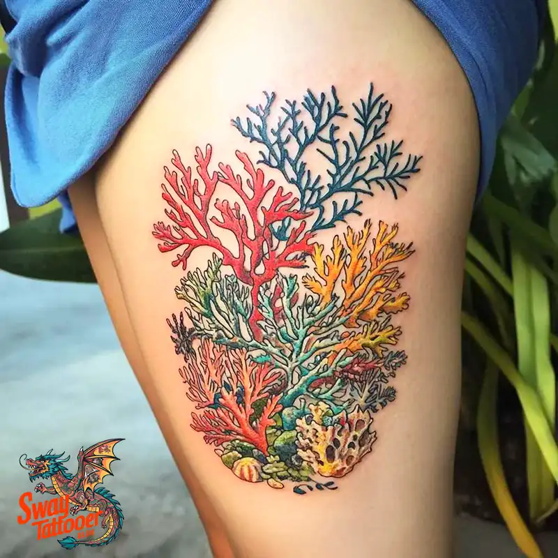 100 Coral Tattoo Designs – Ocean Magic Ink on Your Skin 99 Coral Tattoo