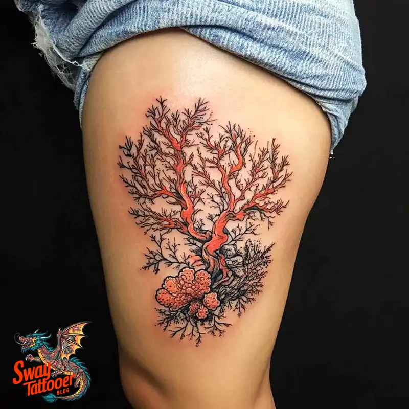 100 Coral Tattoo Designs – Ocean Magic Ink on Your Skin 98 Coral Tattoo