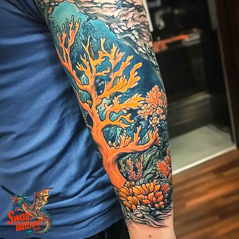 100 Coral Tattoo Designs – Ocean Magic Ink on Your Skin 96 Coral Tattoo