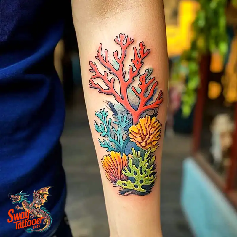100 Coral Tattoo Designs – Ocean Magic Ink on Your Skin 95 Coral Tattoo
