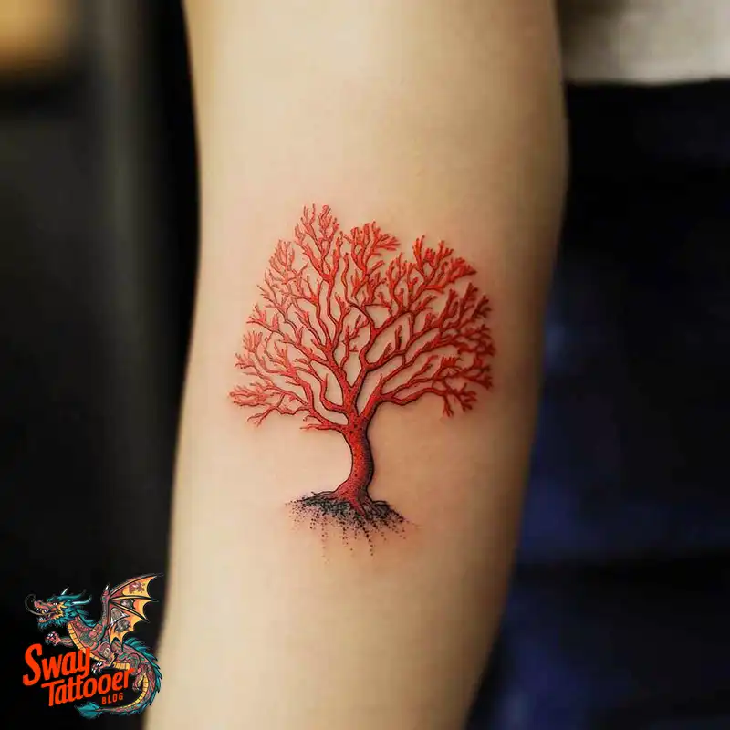 100 Coral Tattoo Designs – Ocean Magic Ink on Your Skin 88 Coral Tattoo