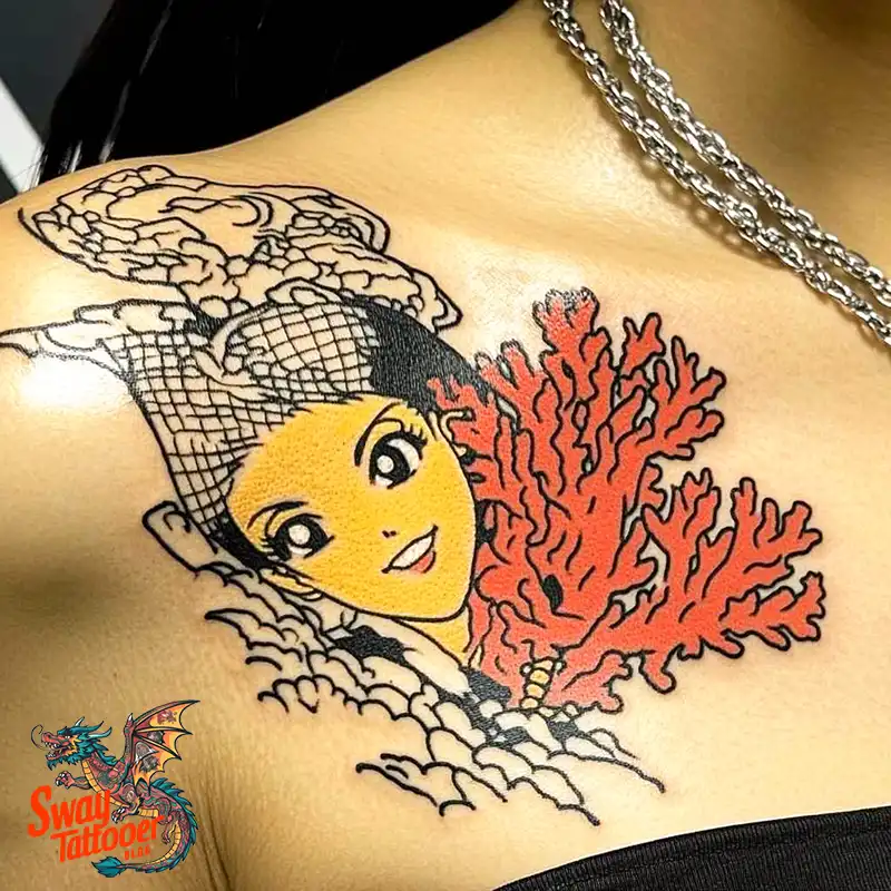 100 Coral Tattoo Designs – Ocean Magic Ink on Your Skin 73 Coral Tattoo