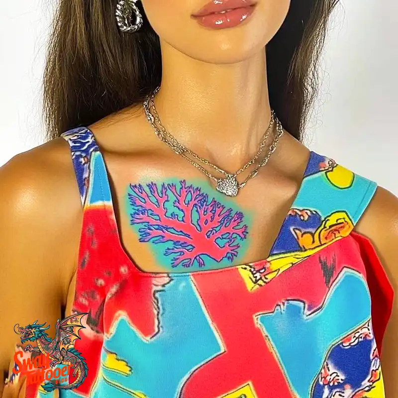 100 Coral Tattoo Designs – Ocean Magic Ink on Your Skin 71 Coral Tattoo