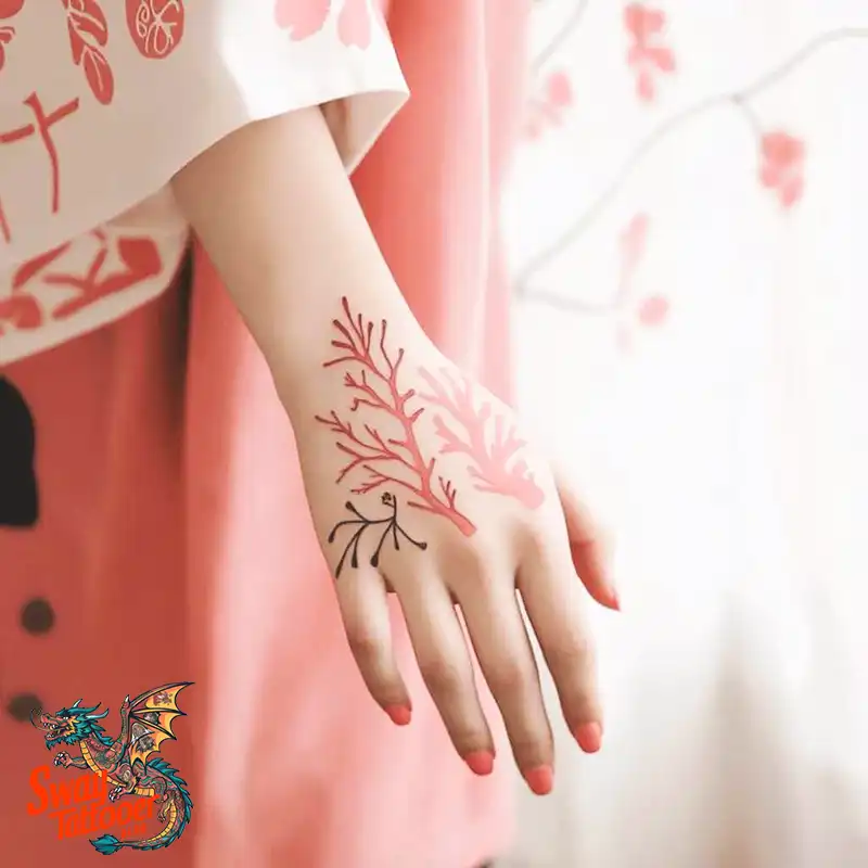 100 Coral Tattoo Designs – Ocean Magic Ink on Your Skin 56 Coral Tattoo