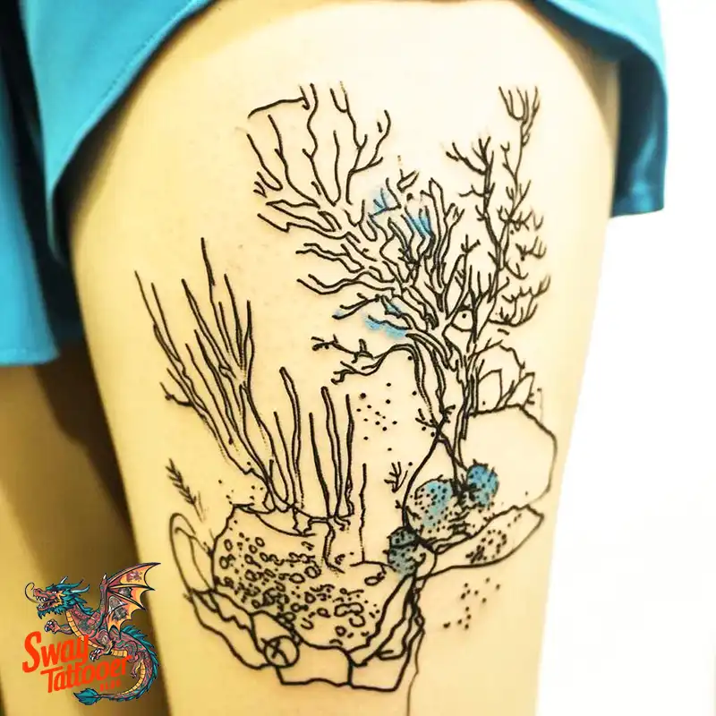 100 Coral Tattoo Designs – Ocean Magic Ink on Your Skin 41 Coral Tattoo