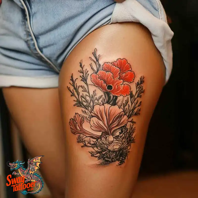 100 Coral Tattoo Designs – Ocean Magic Ink on Your Skin 37 Coral Tattoo