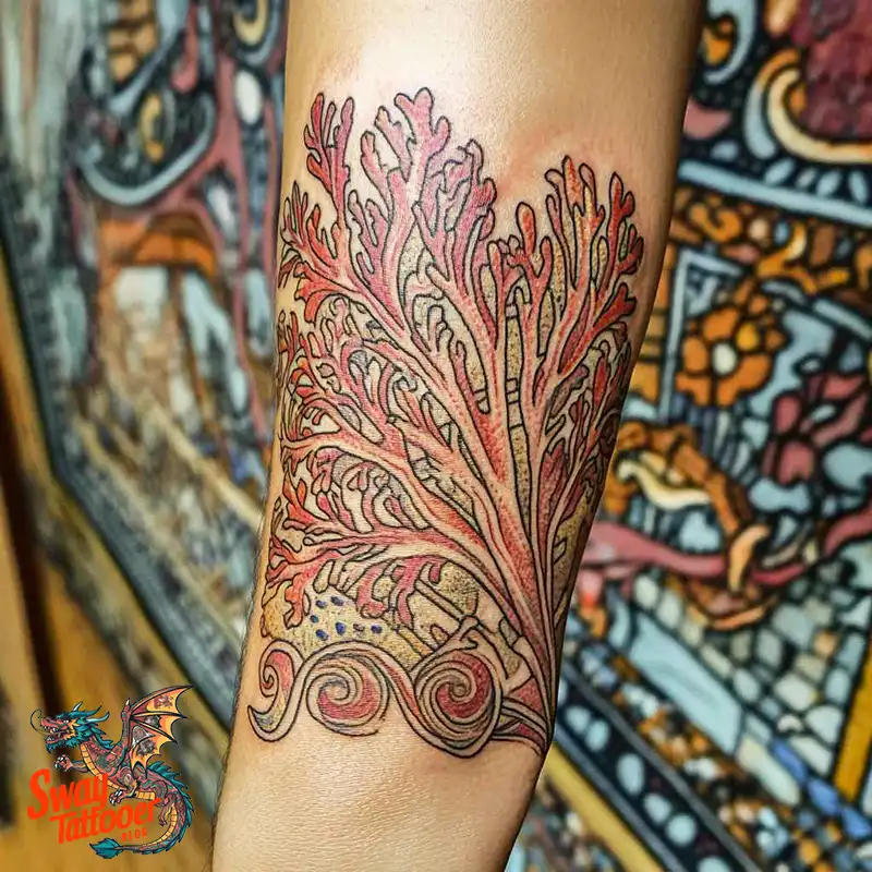 100 Coral Tattoo Designs – Ocean Magic Ink on Your Skin 31 Coral Tattoo