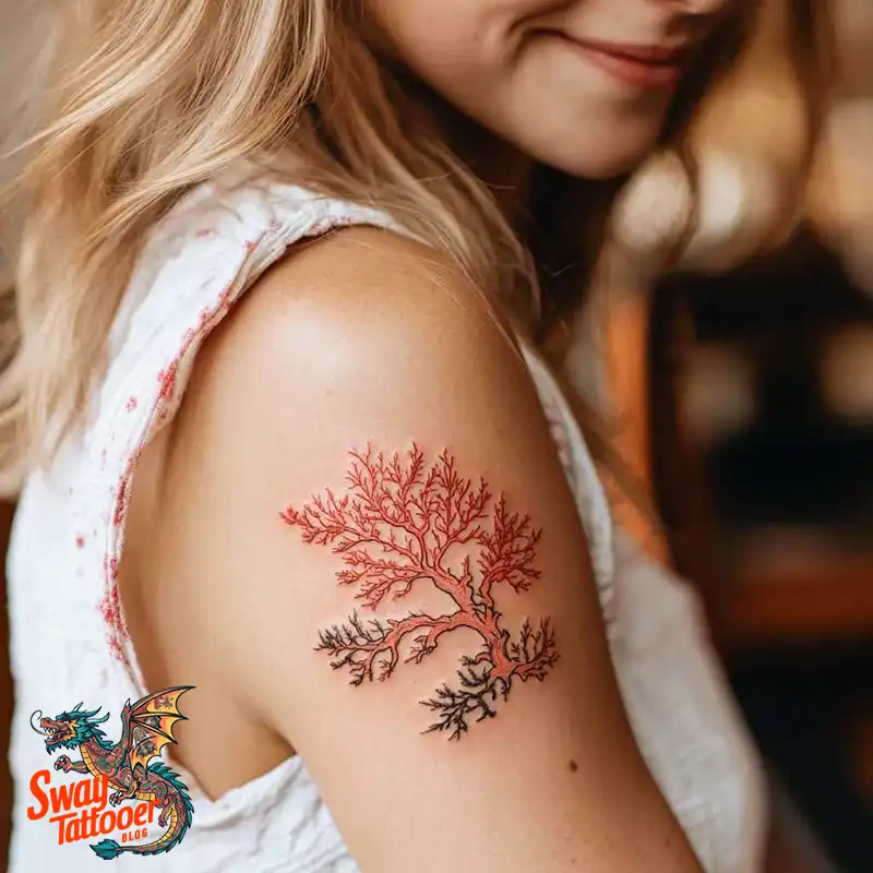 100 Coral Tattoo Designs – Ocean Magic Ink on Your Skin 15 Coral Tattoo